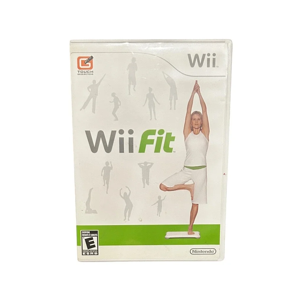 Nintendo Wii Fit Video Game 2007‎ Case Manual Fitness Balance Training Exercise